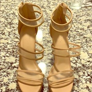 Beige heels size 8